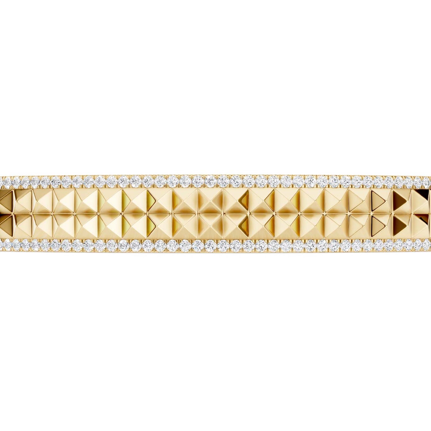 Two-Tier Pyramid Cuff Bracelet
