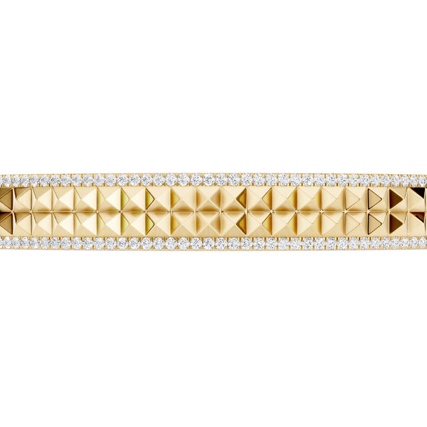 Two-Tier Pyramid Cuff Bracelet