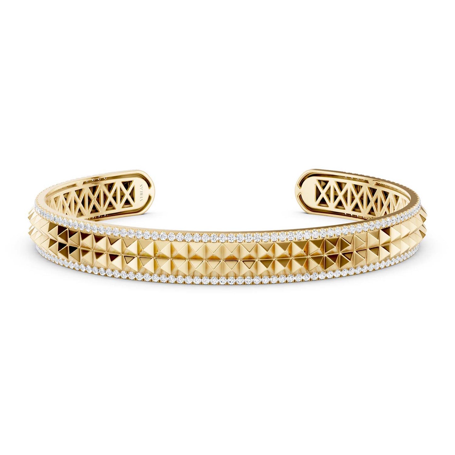 Two-Tier Pyramid Cuff Bracelet