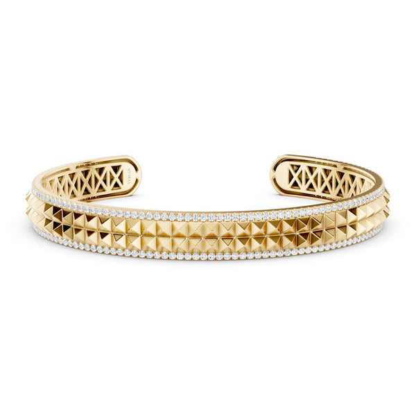 Two-Tier Pyramid Cuff Bracelet