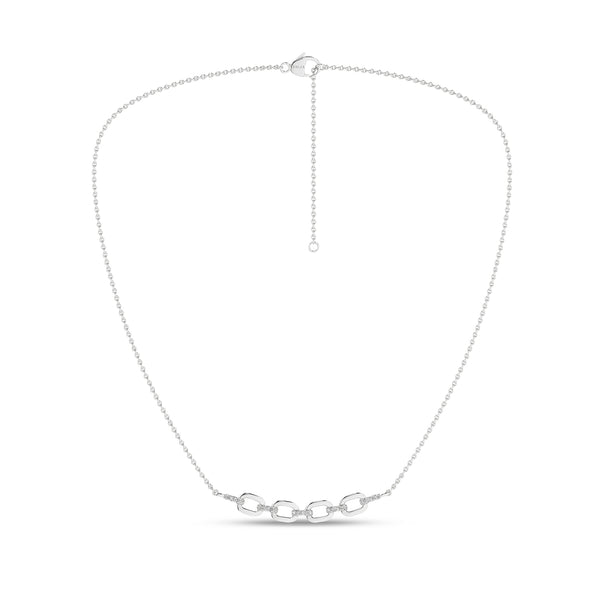 Together Forever 4-Gold Links Diamond Necklace