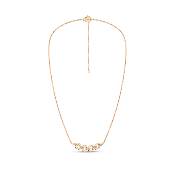 Together Forever 4-Gold Links Diamond Necklace