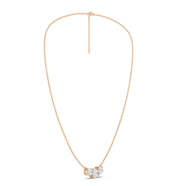 3-Stone Diamond Necklace