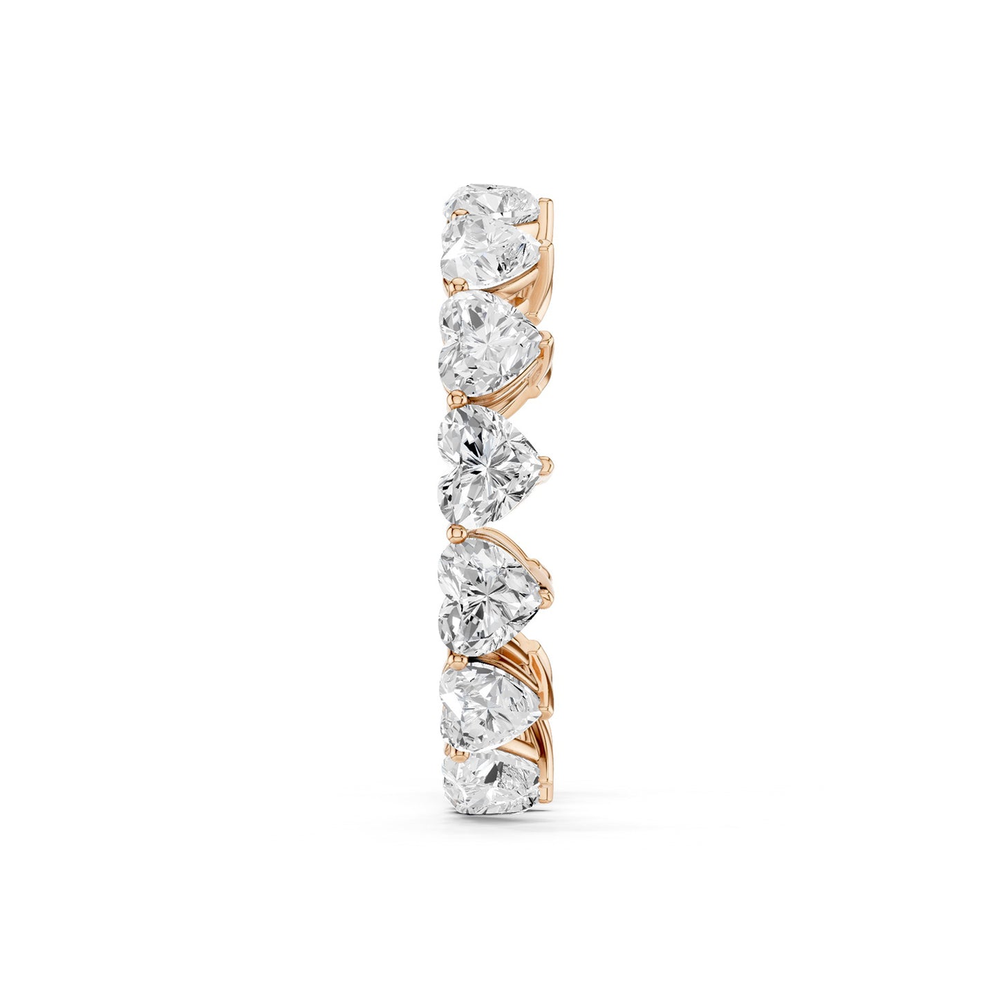 Vertical Heart Eternity Band