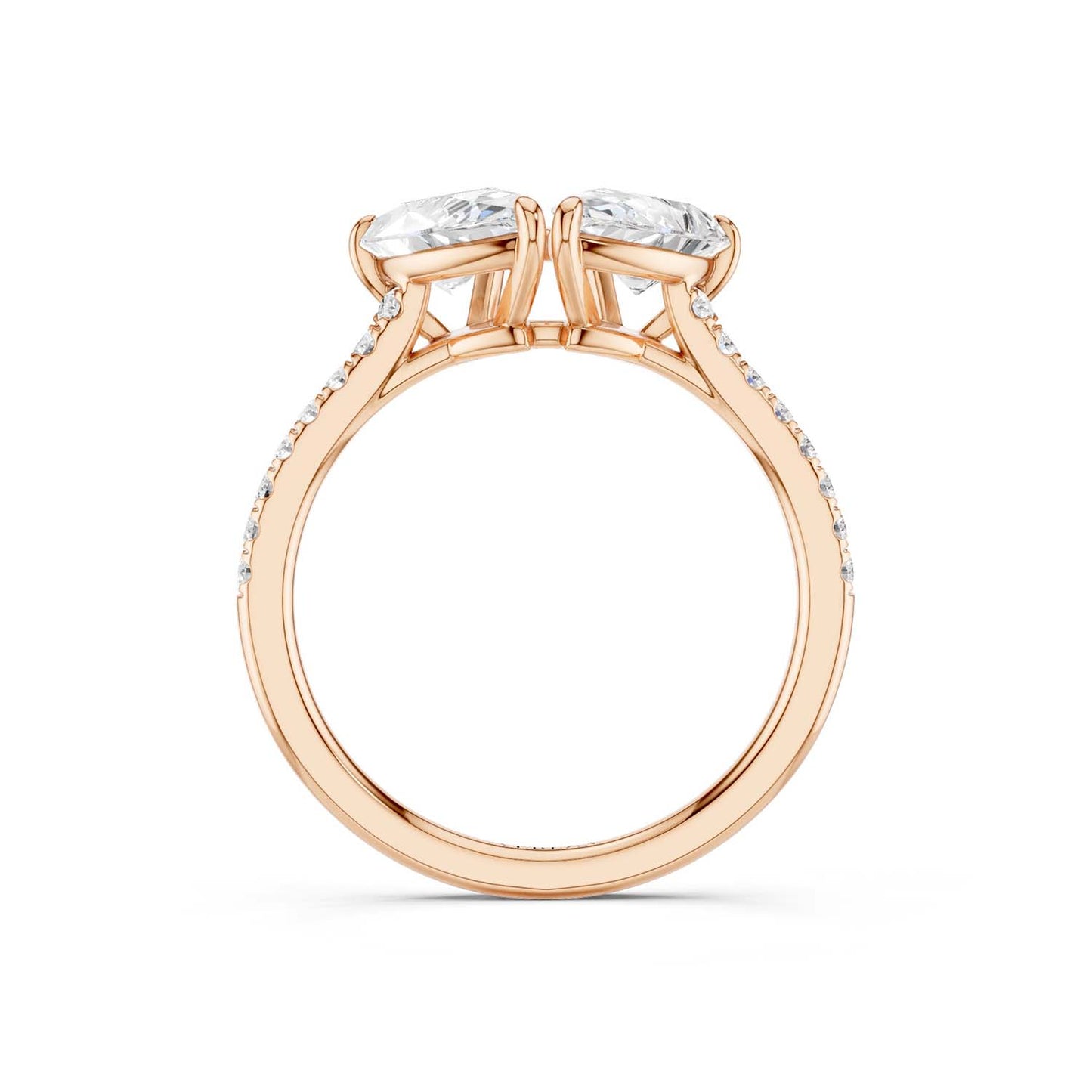 Double Pear Diamond Ring
