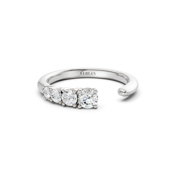 Round Crescendo Open Ring