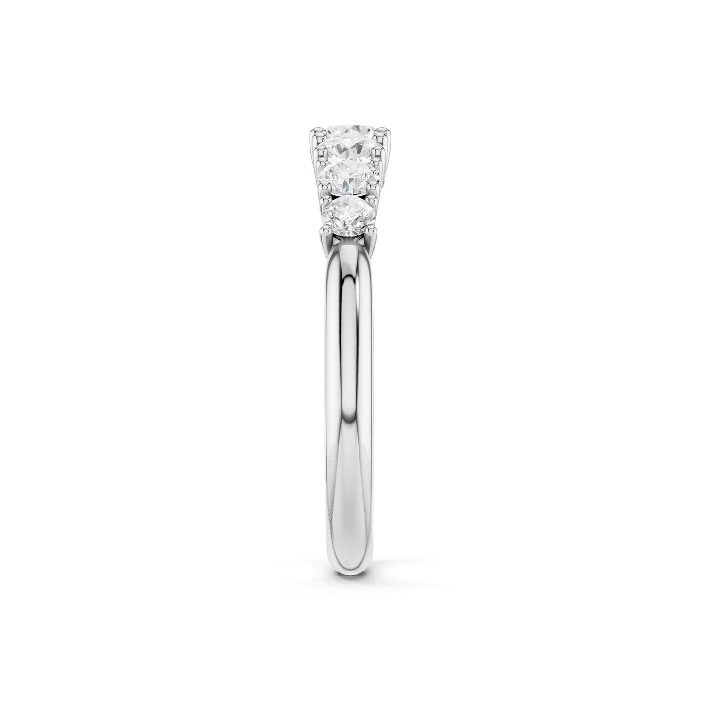 Round Crescendo Open Ring