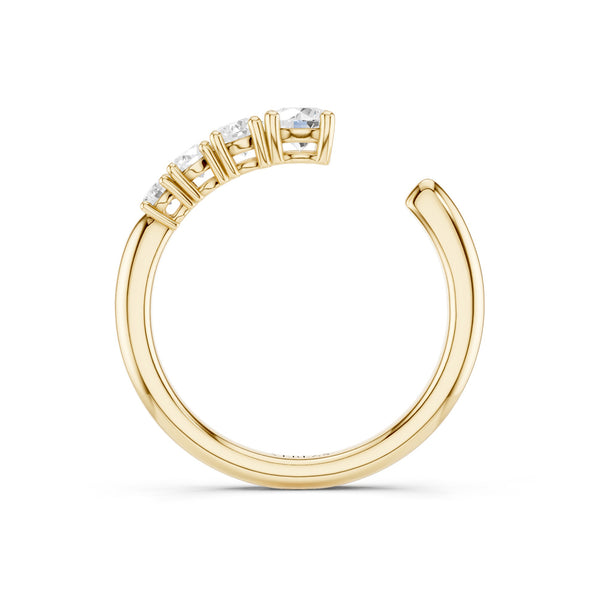 Round Crescendo Open Ring