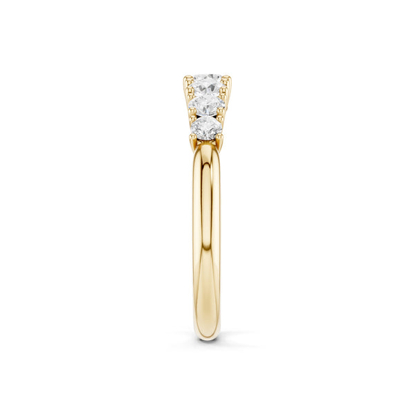Round Crescendo Open Ring