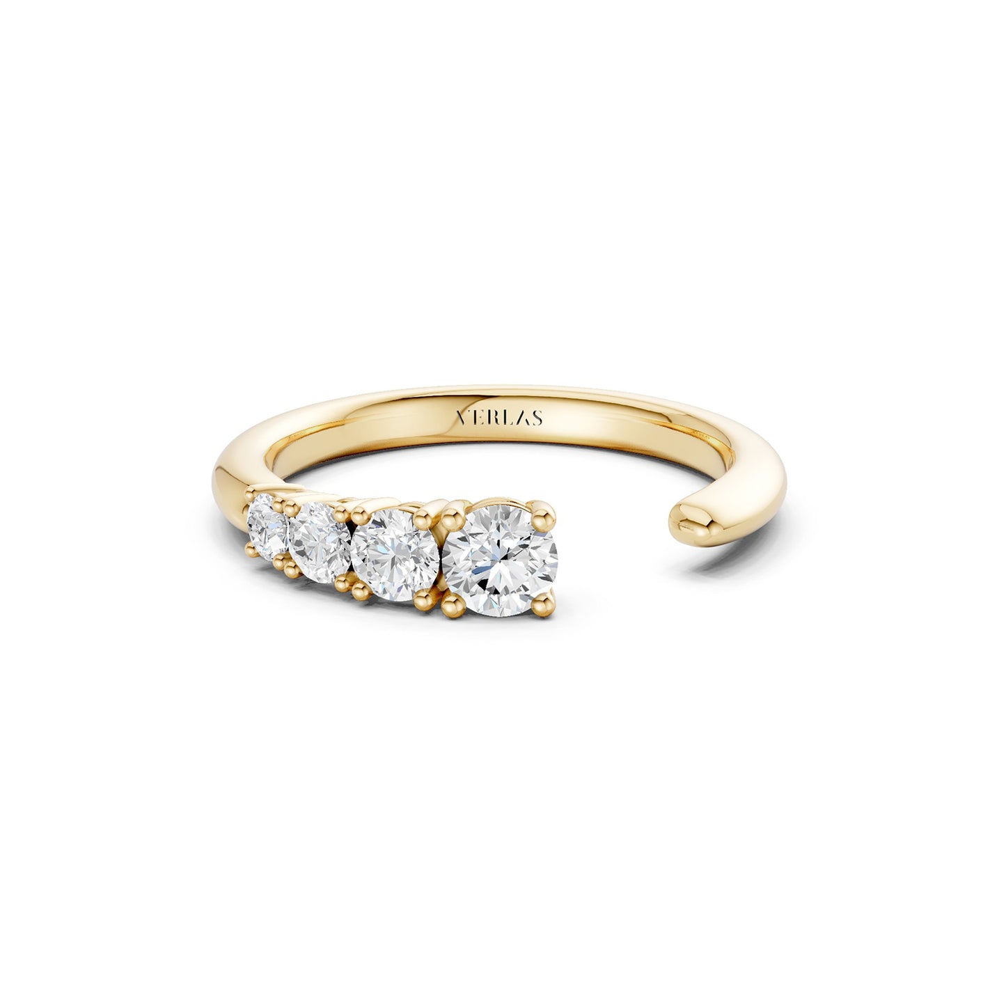 Round Crescendo Open Ring