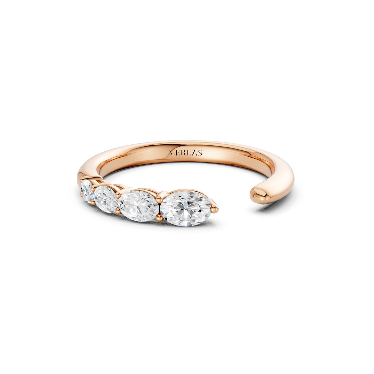 Oval Crescendo Open Ring