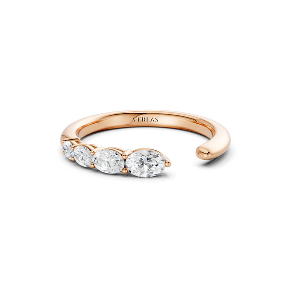 Oval Crescendo Open Ring