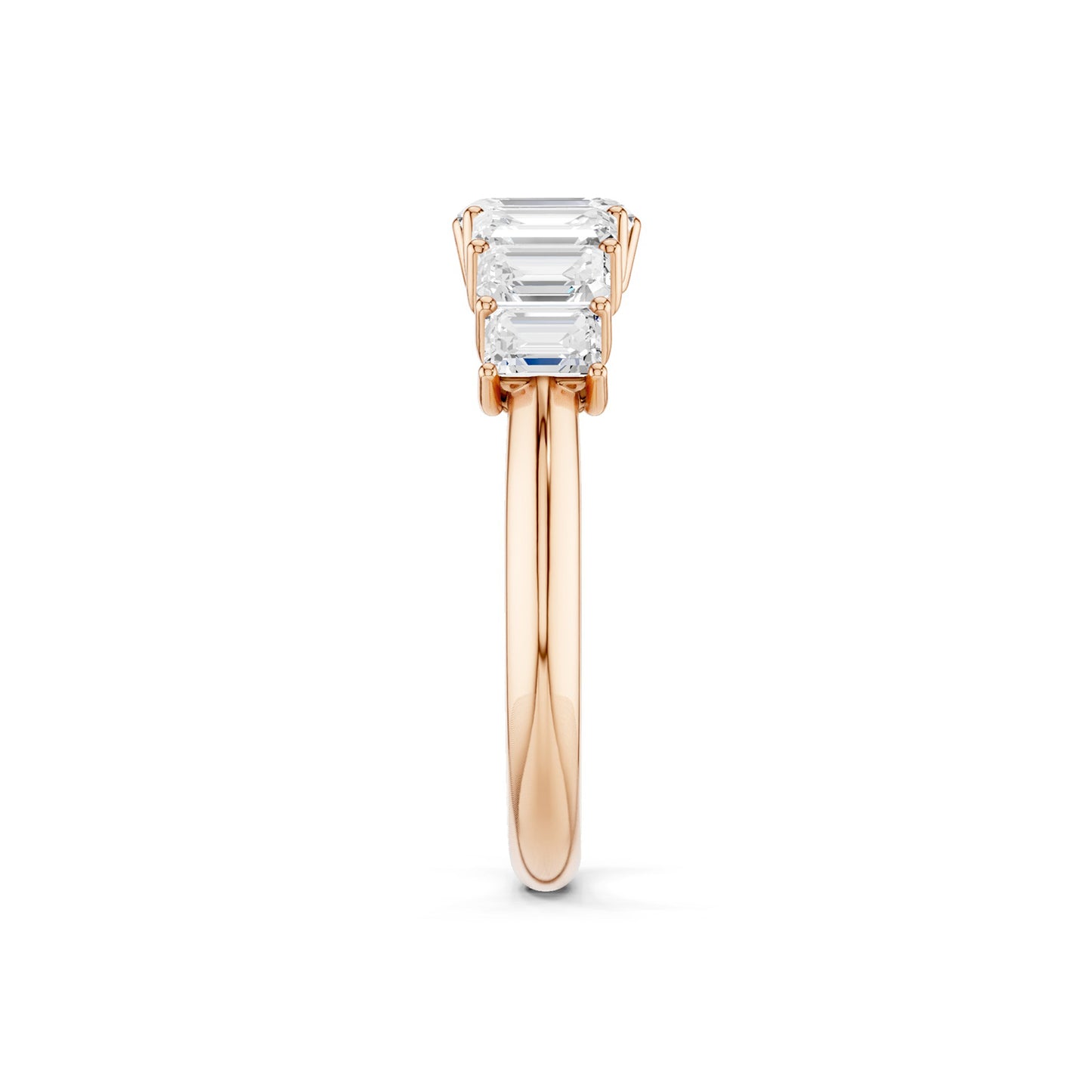 Emerald Crescendo Open Ring