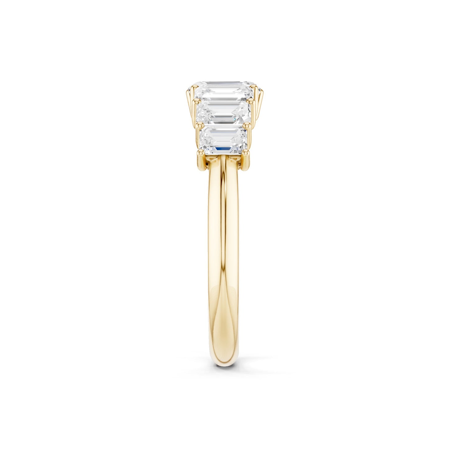 Emerald Crescendo Open Ring