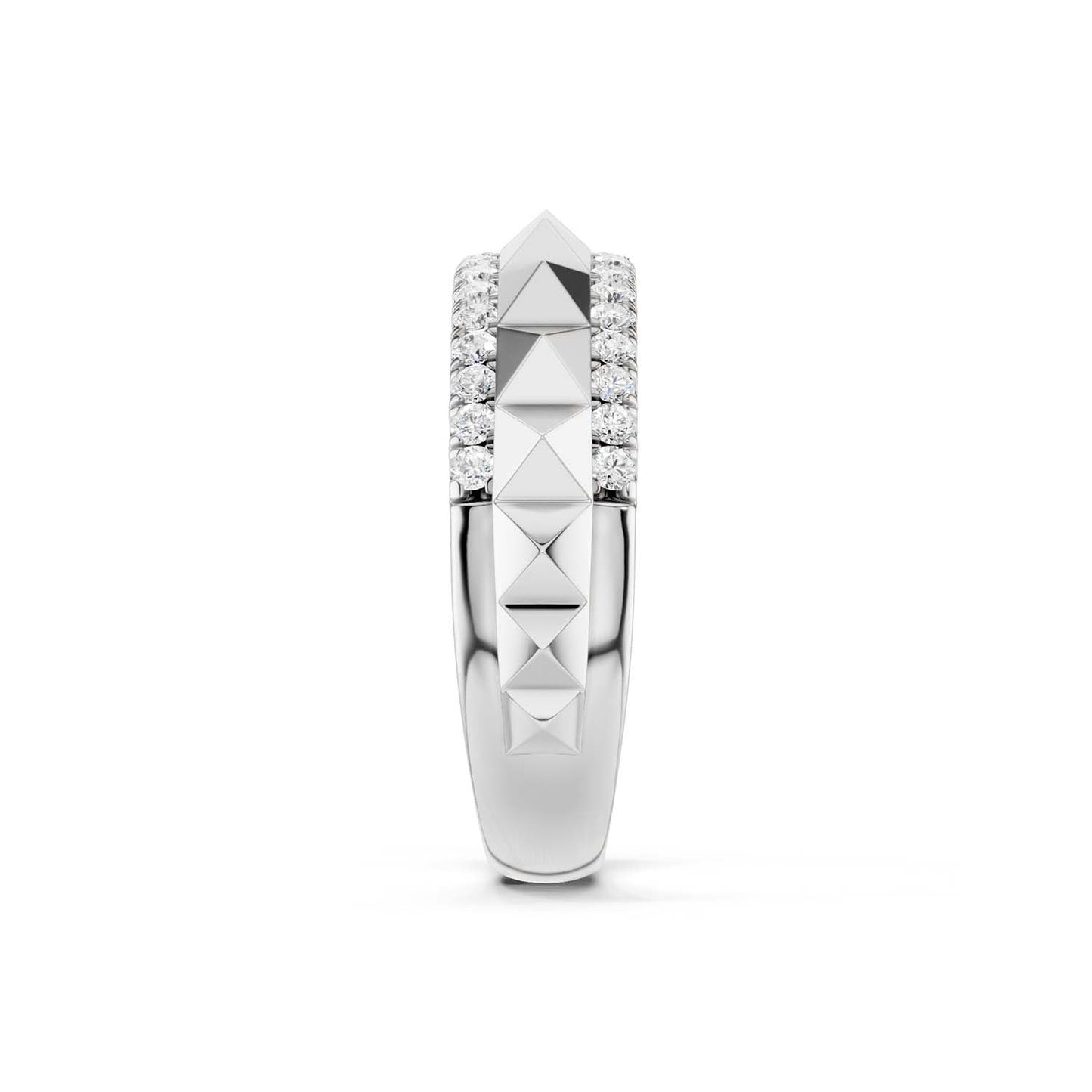 Pyramid Spiked Diamond Band