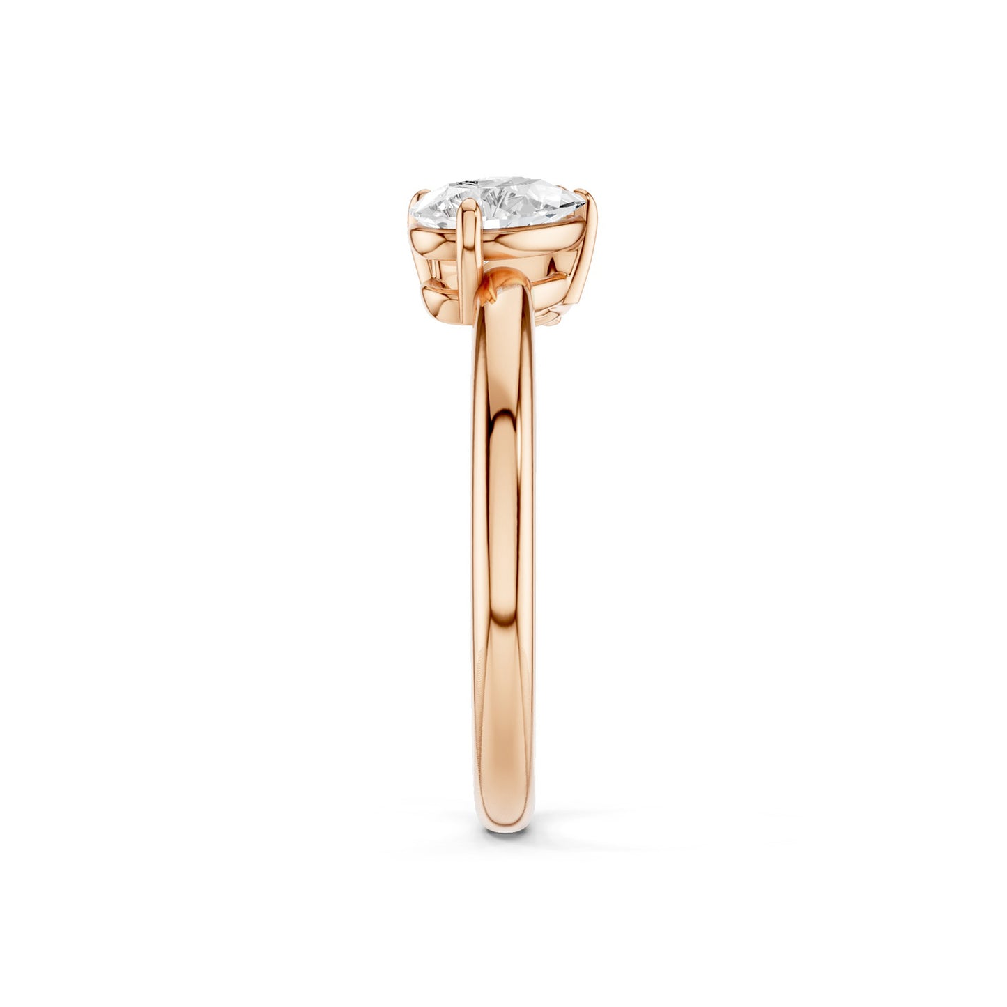Pear-Round Diamond Toi et Moi Ring