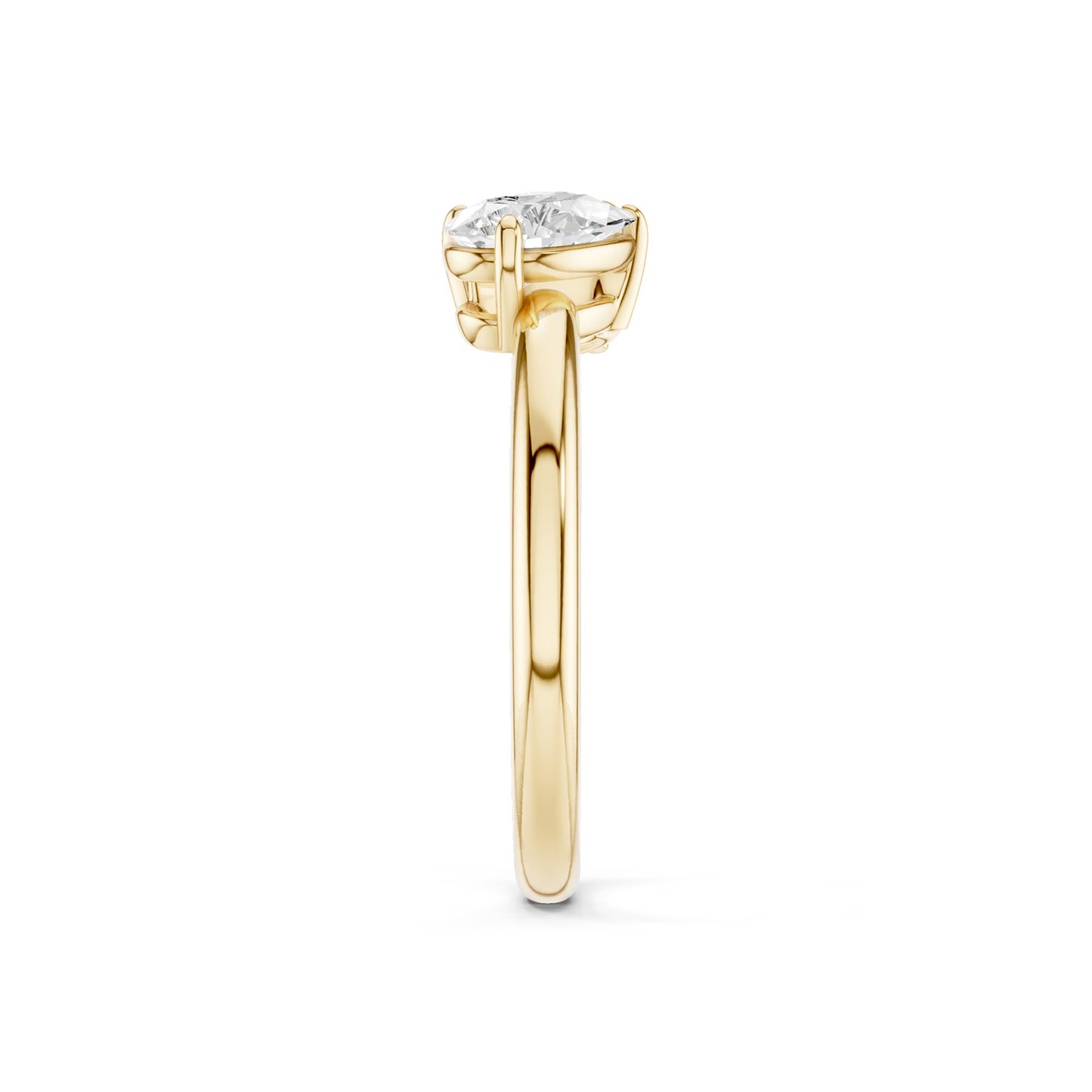 Pear-Round Diamond Toi et Moi Ring