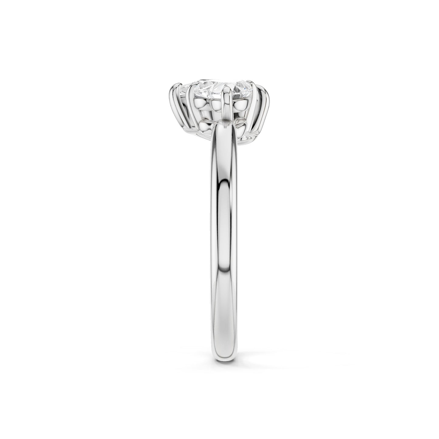 Heart Pear Diamond Toi et Moi Ring