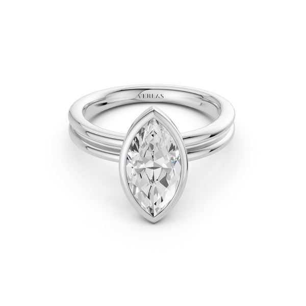 Coupled Marquise Bezel Ring