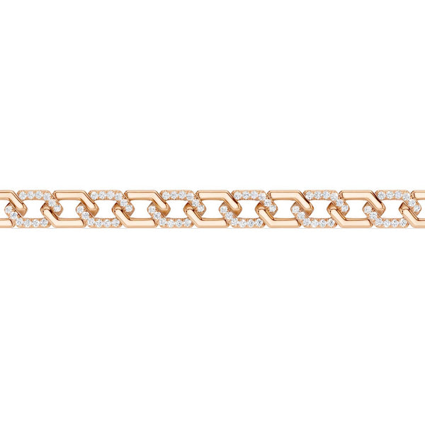 Alternating Diamond Hexagon Link Bracelet