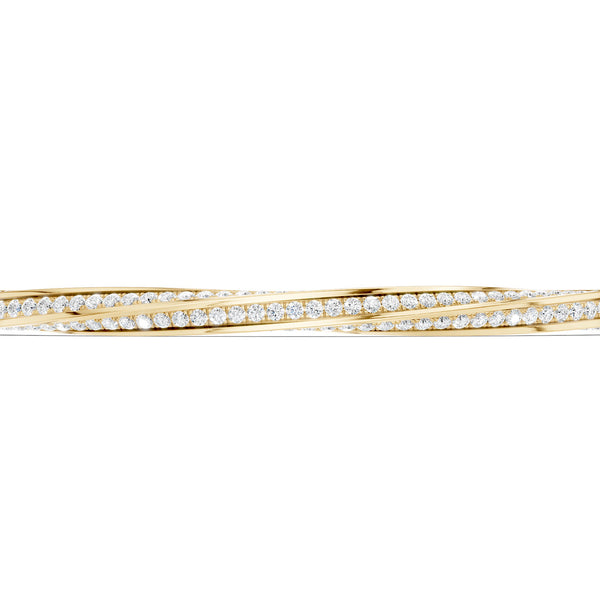 Swirl Diamond Bangle