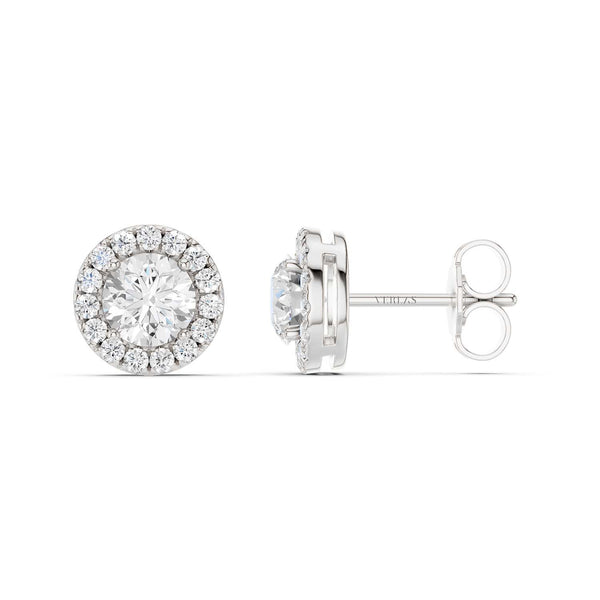 Round Halo Studs