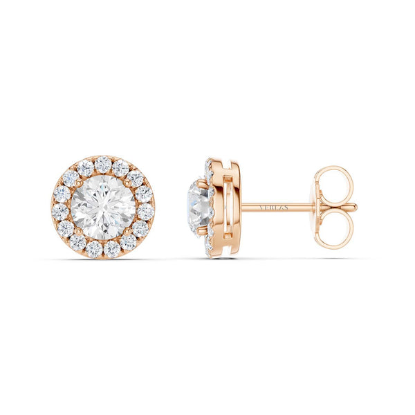 Round Halo Studs