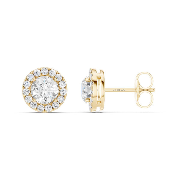 Round Halo Studs