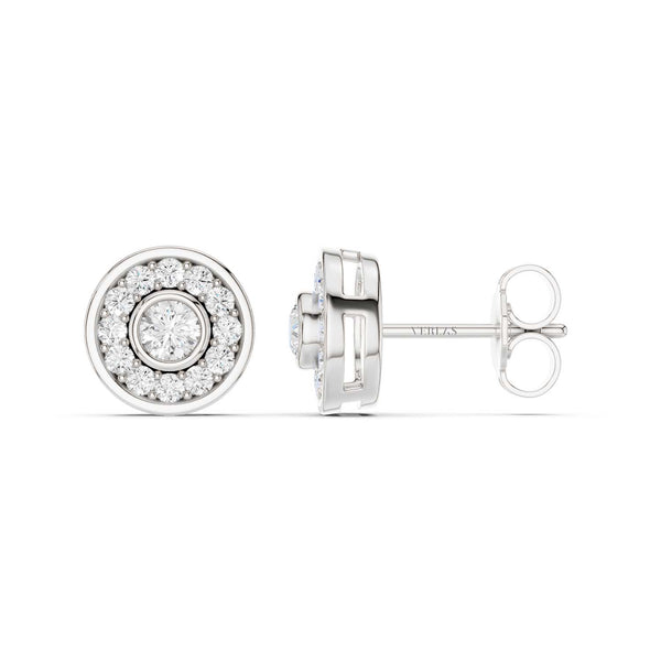 Trailing Round Halo Studs