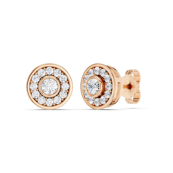 Trailing Round Halo Studs