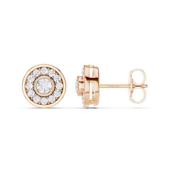 Trailing Round Halo Studs