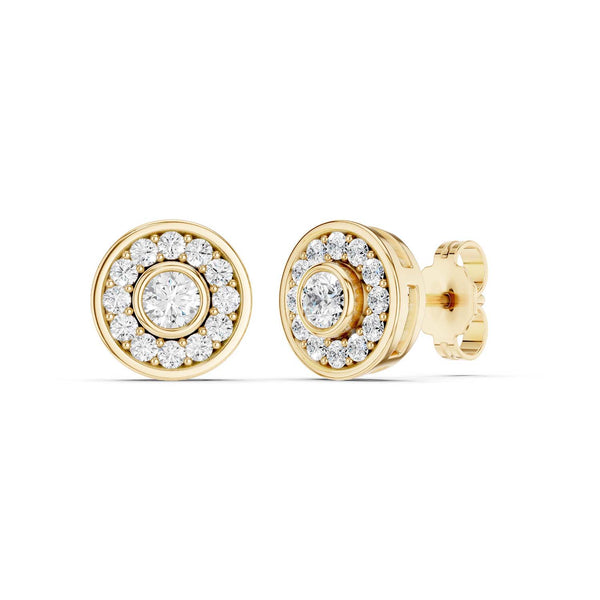 Trailing Round Halo Studs