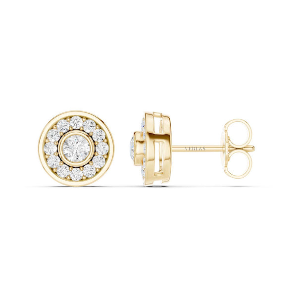 Trailing Round Halo Studs