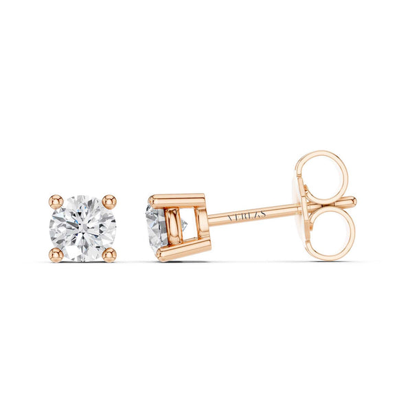 Round Solitaire Studs Small