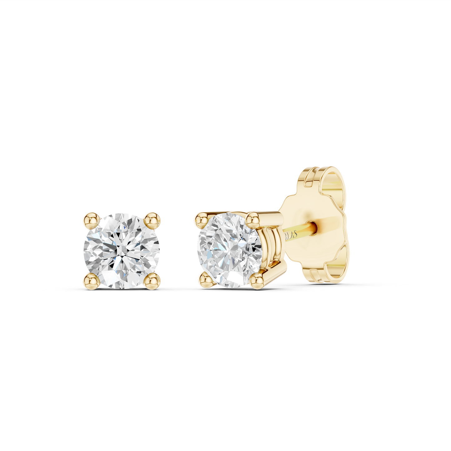 Round Solitaire Studs Small