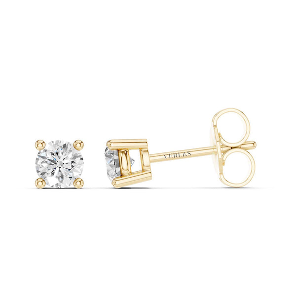 Round Solitaire Studs Small