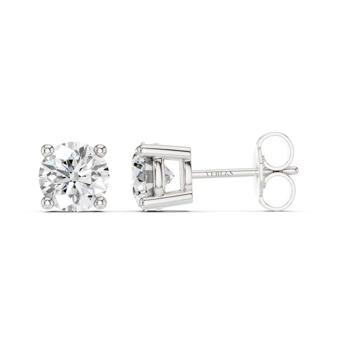 Round Solitaire Studs Large