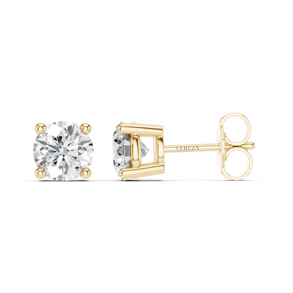 Round Solitaire Studs Large