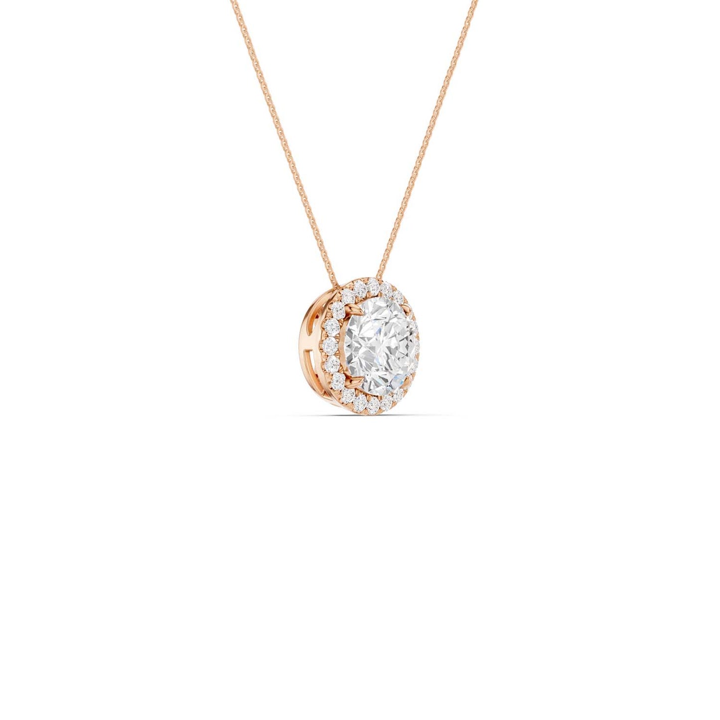 Round Halo Pendant
