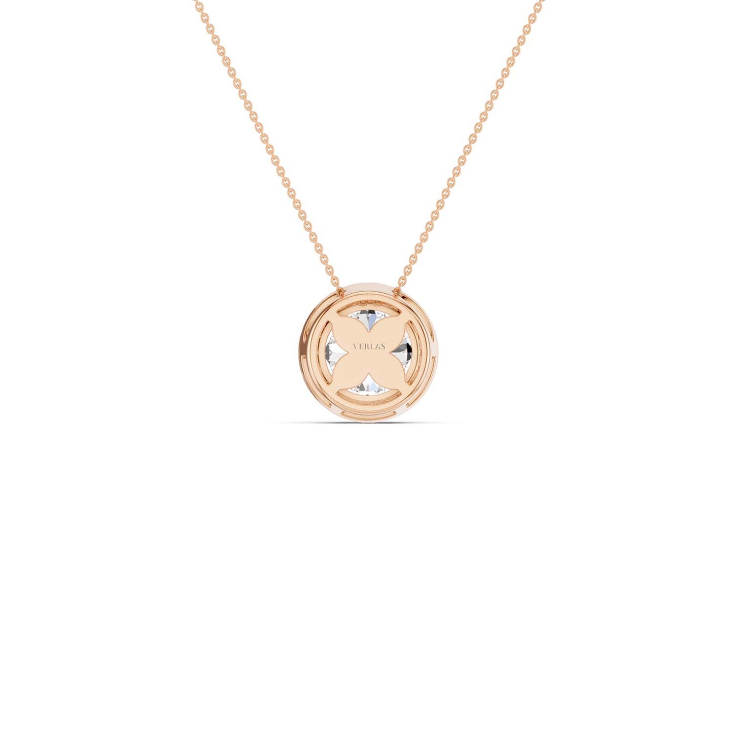 Round Halo Pendant