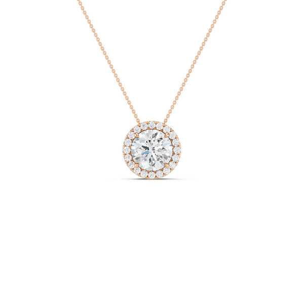 Round Halo Pendant