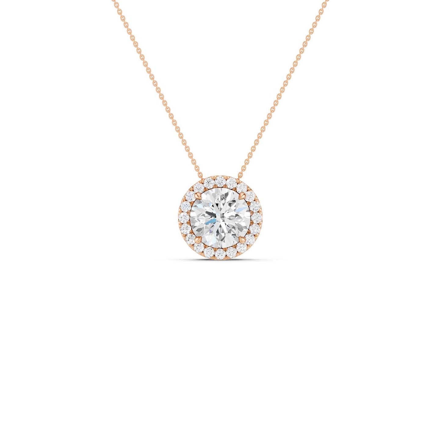 Round Halo Pendant