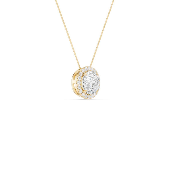 Round Halo Pendant