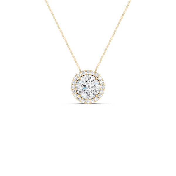 Round Halo Pendant