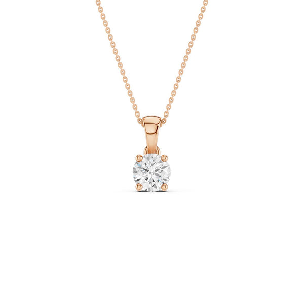 Round Solitaire Pendant