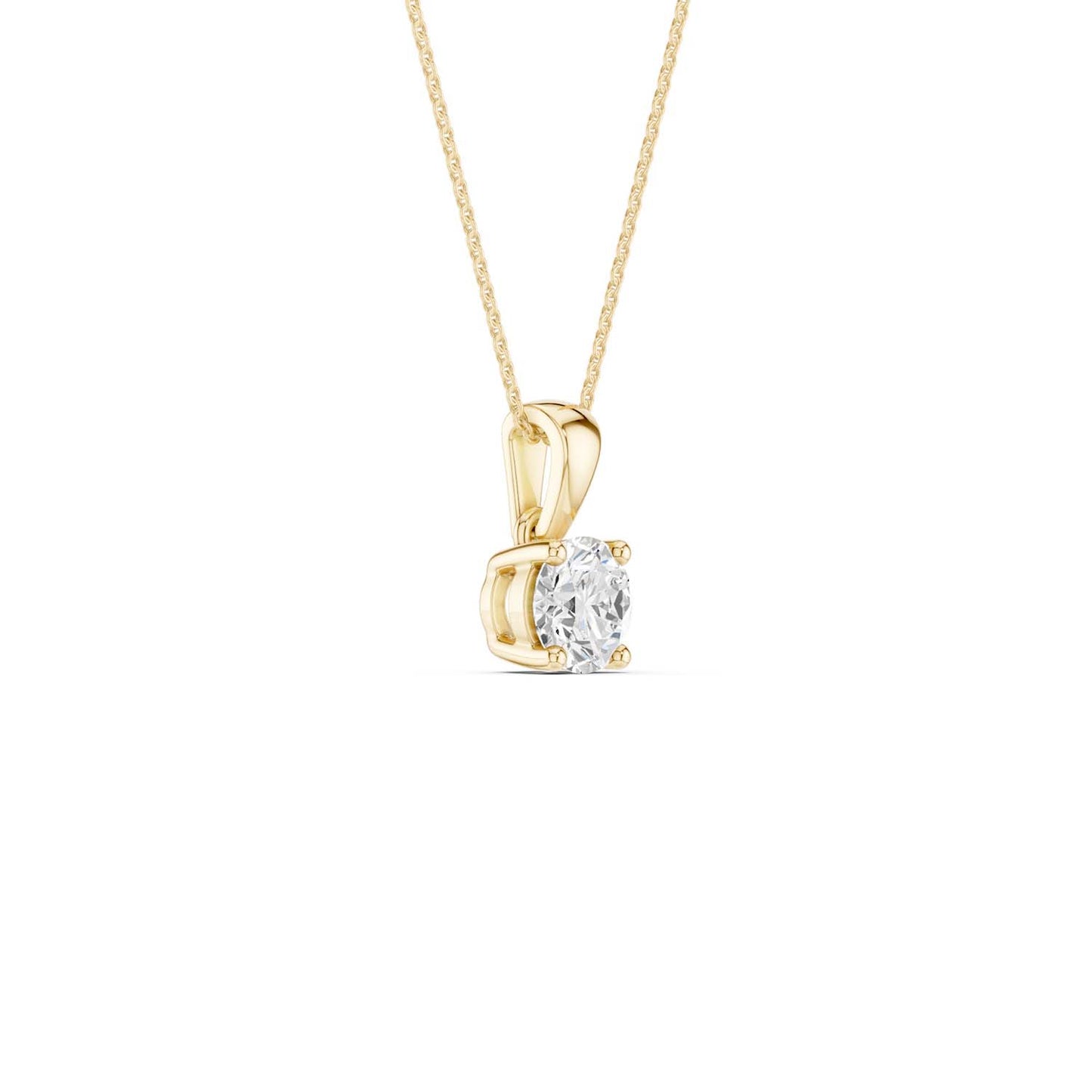 Round Solitaire Pendant