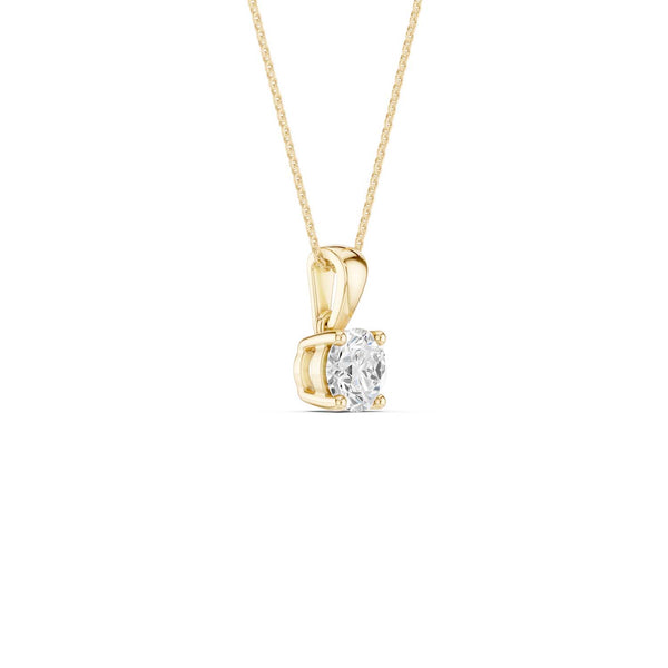 Round Solitaire Pendant
