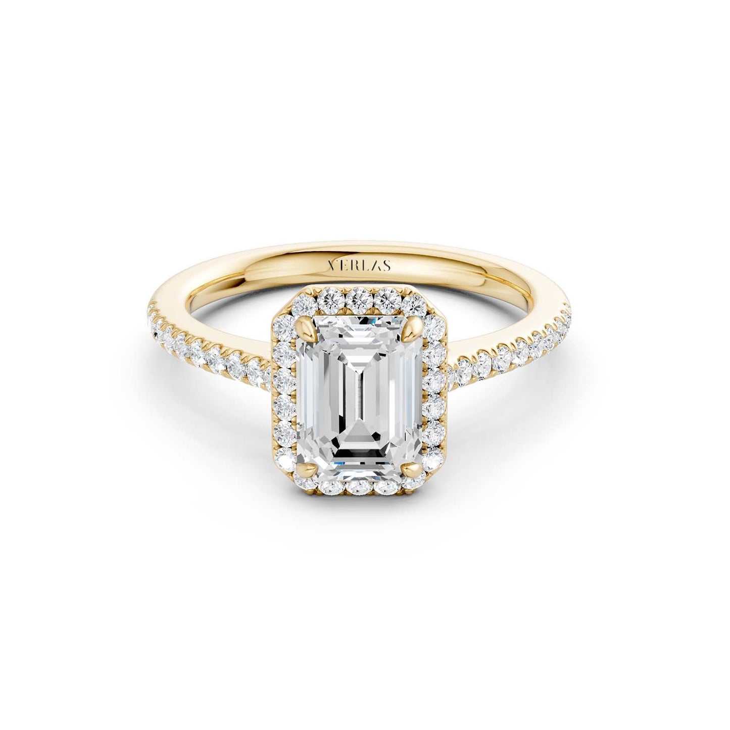 Emerald Signature Halo Ring
