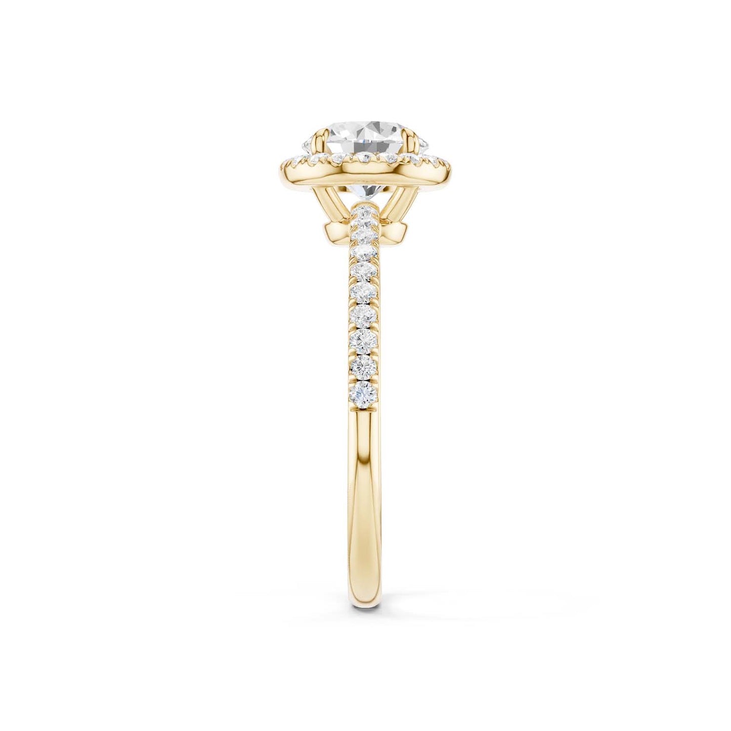 Luxe Round Halo Ring