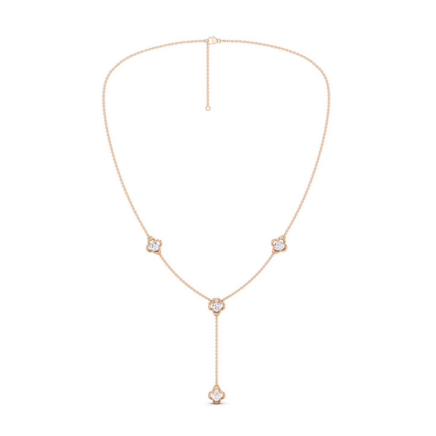 Viola Stationed Y Necklace